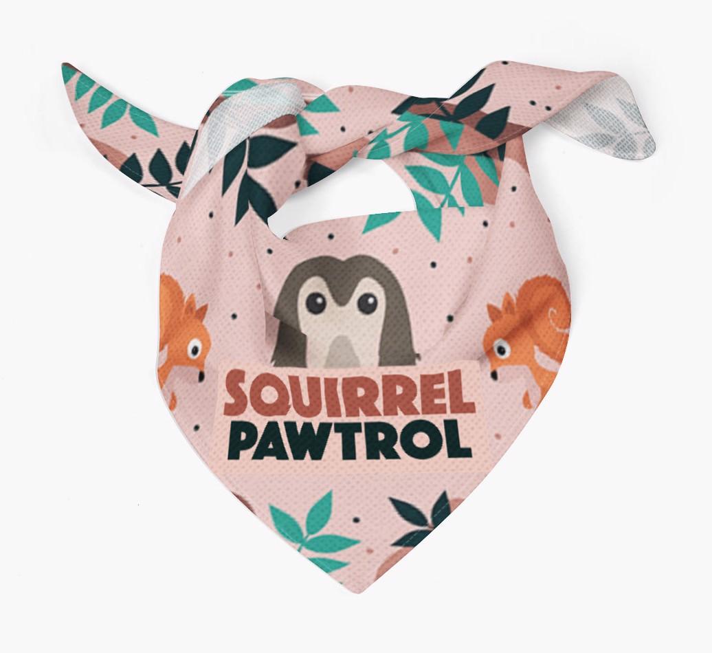 'Squirrel Pawtrol' - Personalized {breedFullName} Bandana