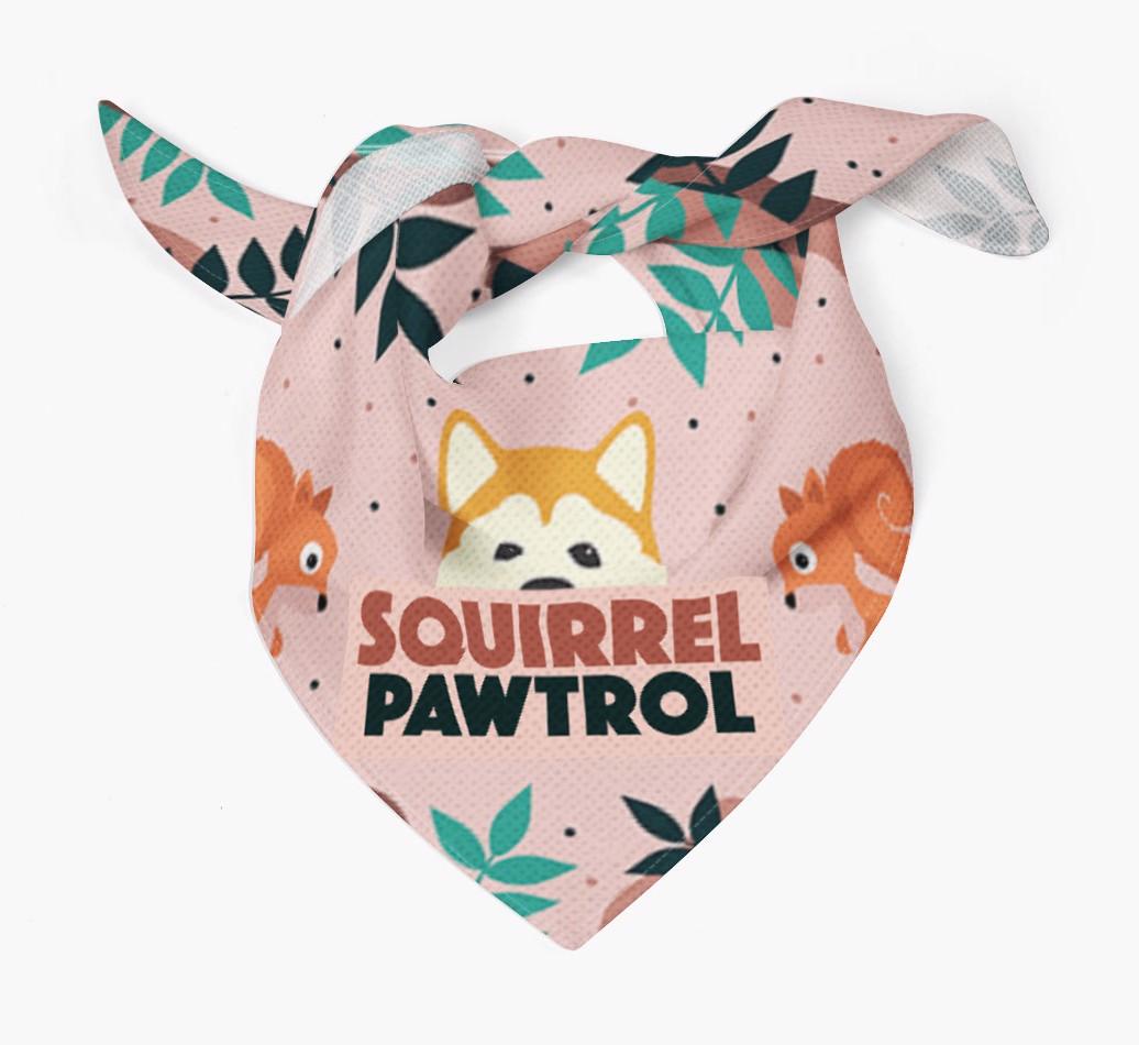 'Squirrel Pawtrol' - Personalized {breedFullName} Bandana