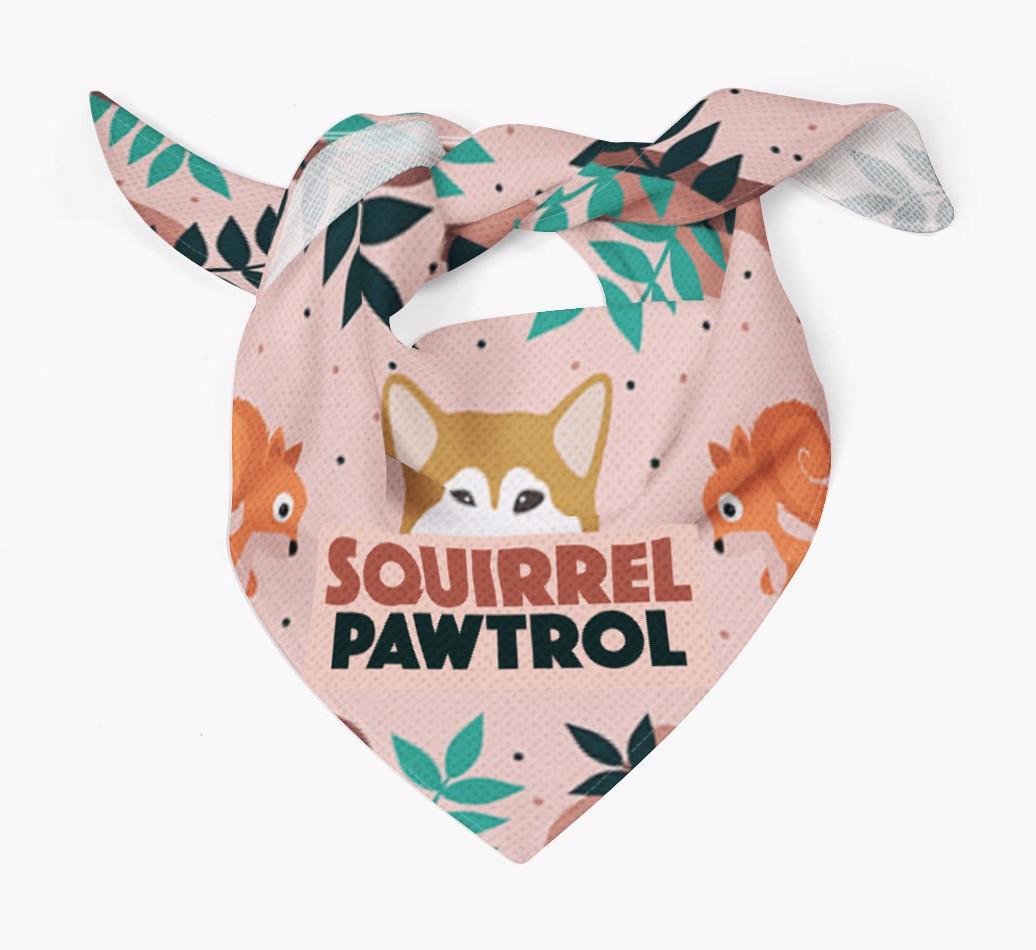 'Squirrel Pawtrol' - Personalized {breedFullName} Bandana
