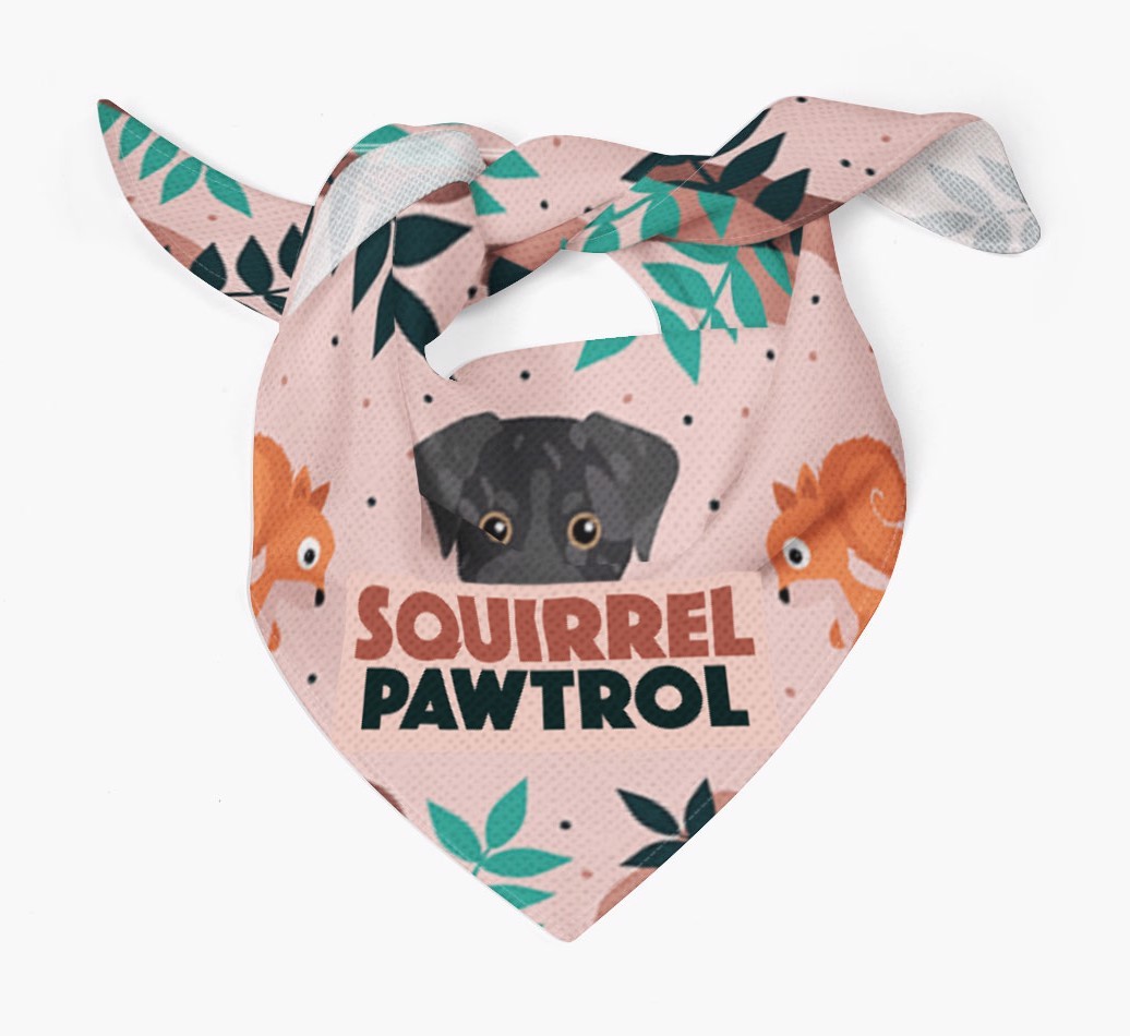 'Squirrel Pawtrol' - Personalized {breedFullName} Bandana