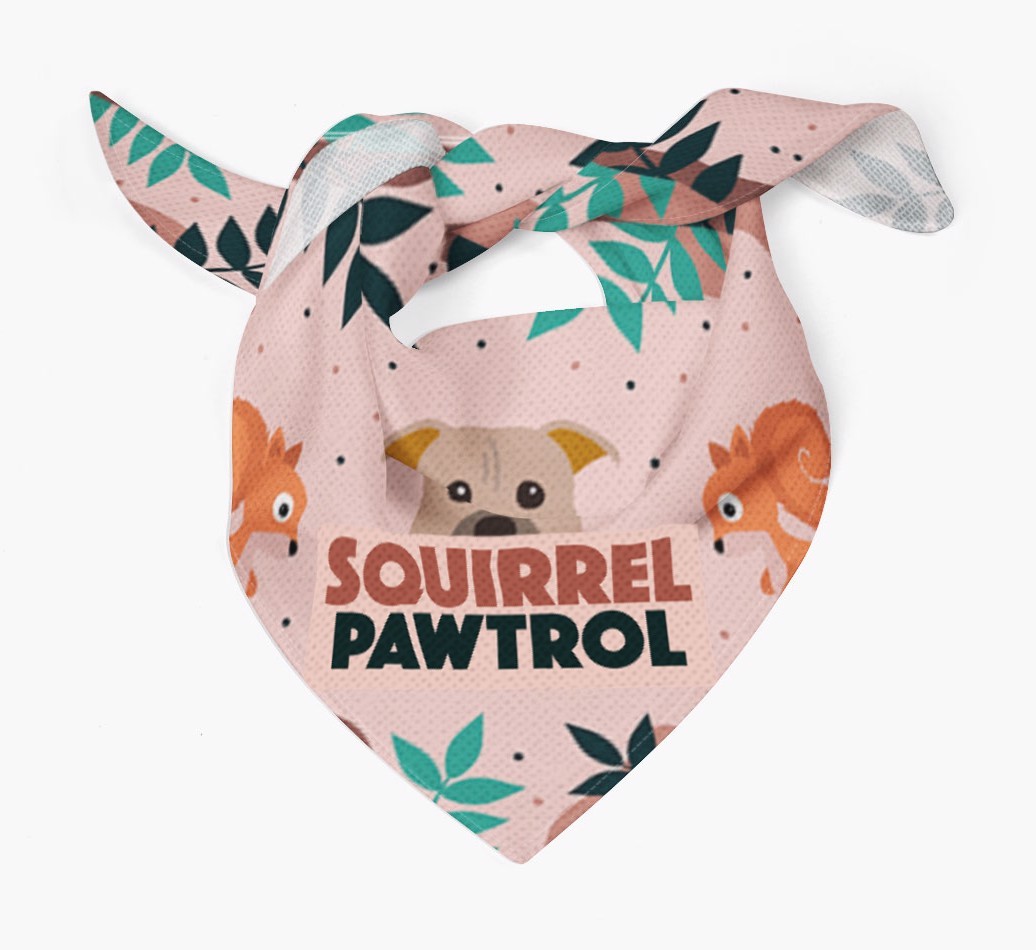 'Squirrel Pawtrol' - Personalized {breedFullName} Bandana