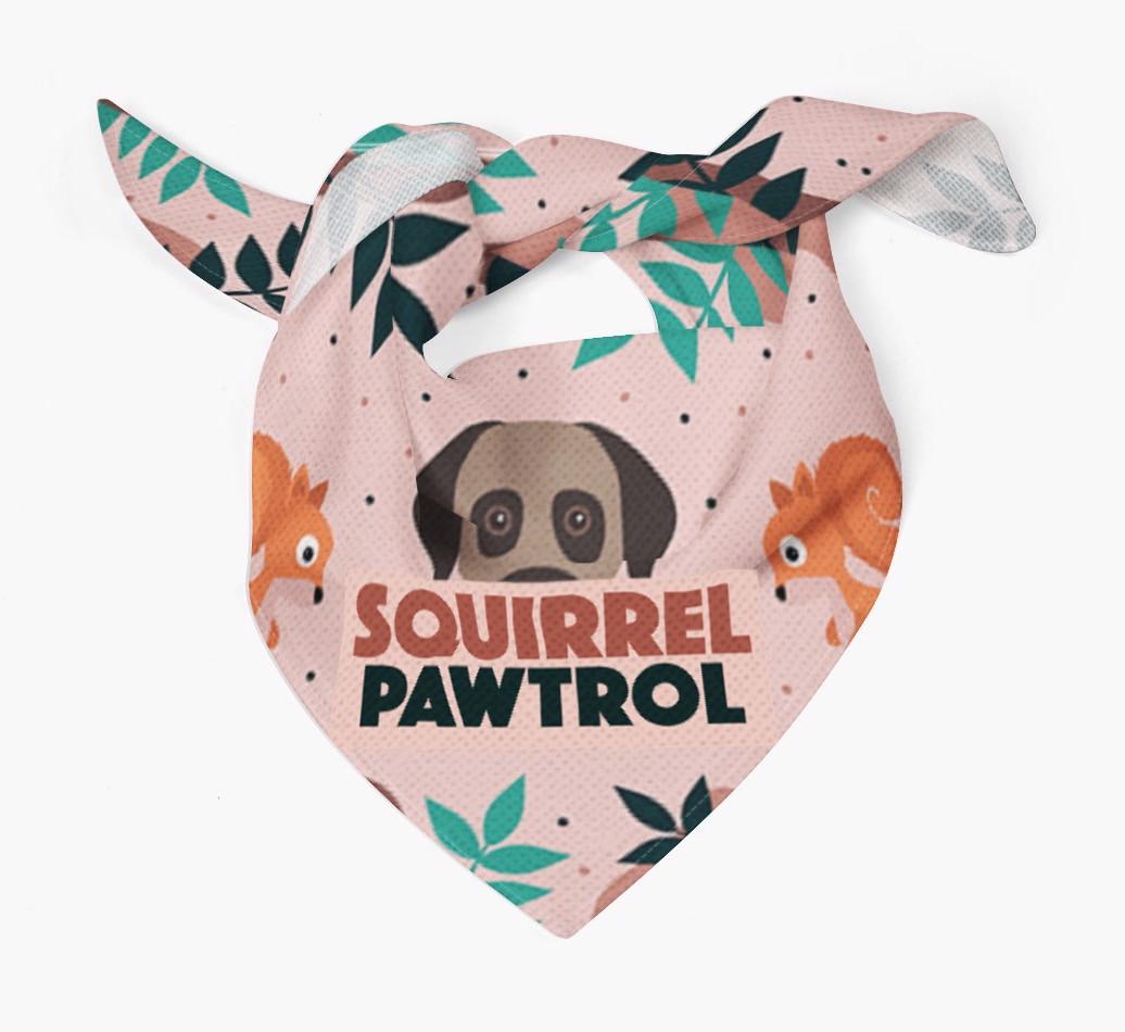 'Squirrel Pawtrol' - Personalized {breedFullName} Bandana