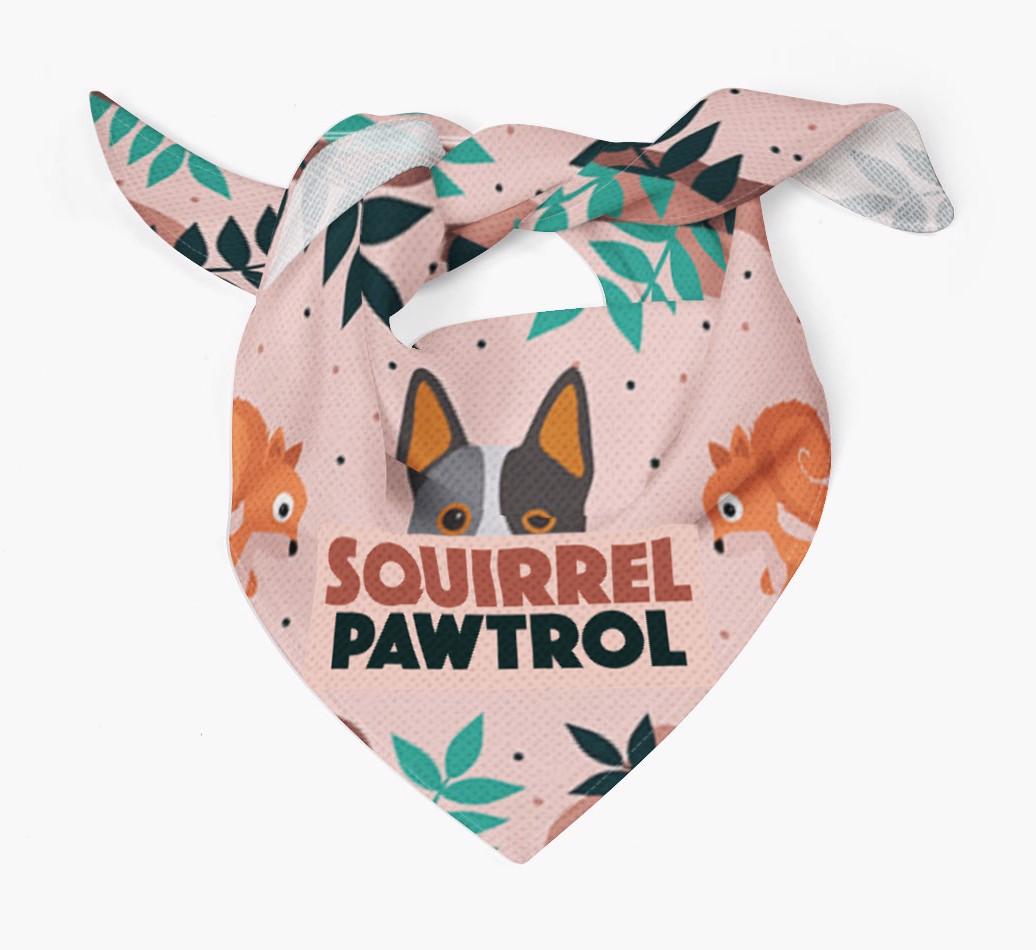 'Squirrel Pawtrol' - Personalized {breedFullName} Bandana