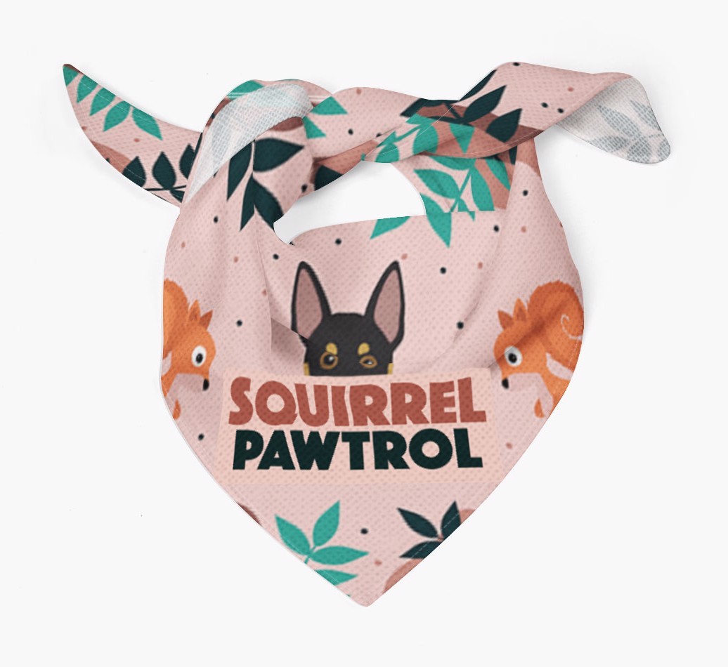 'Squirrel Pawtrol' - Personalized {breedFullName} Bandana