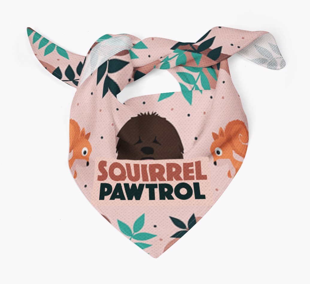'Squirrel Pawtrol' - Personalized {breedFullName} Bandana