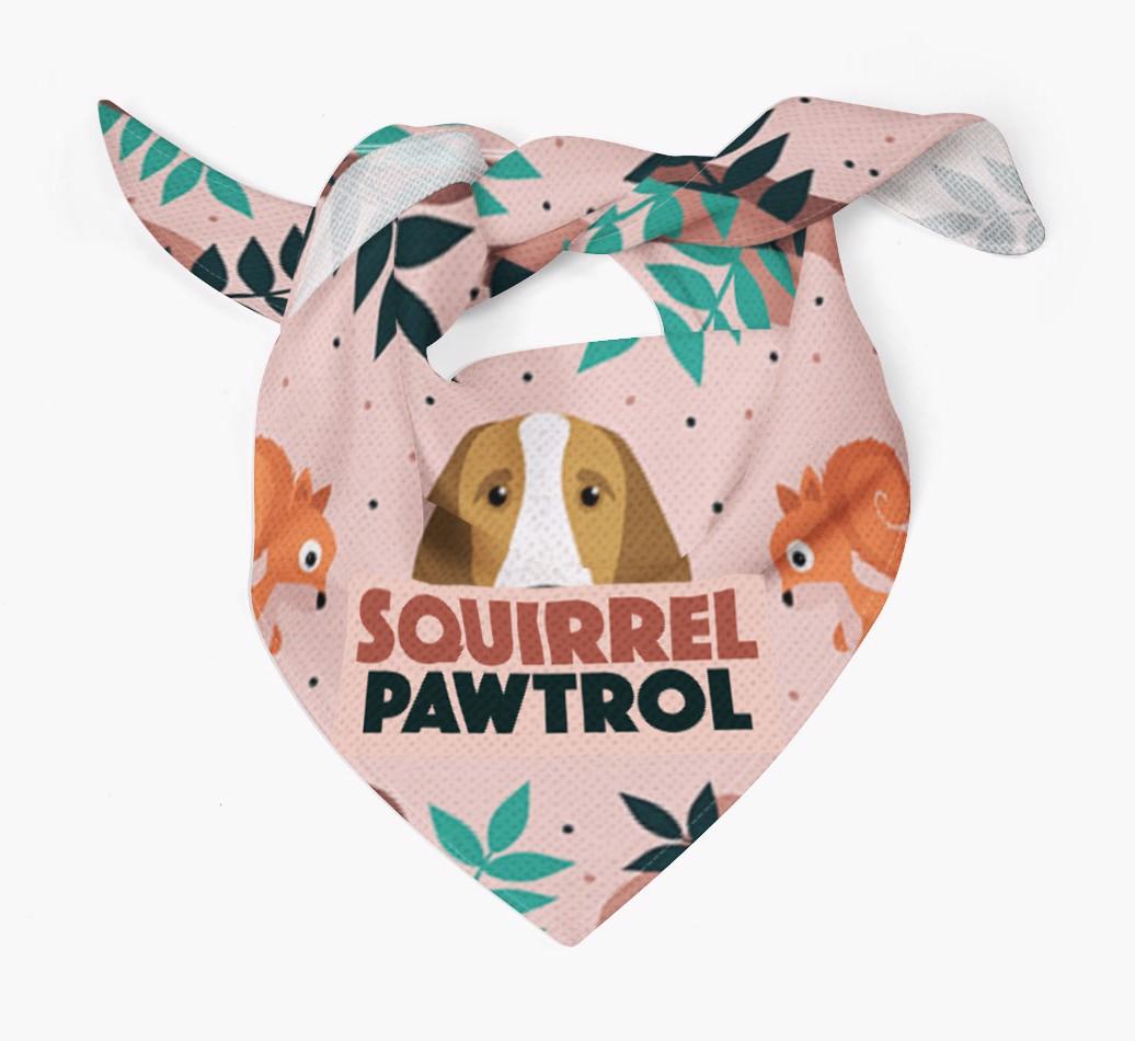 'Squirrel Pawtrol' - Personalized {breedFullName} Bandana