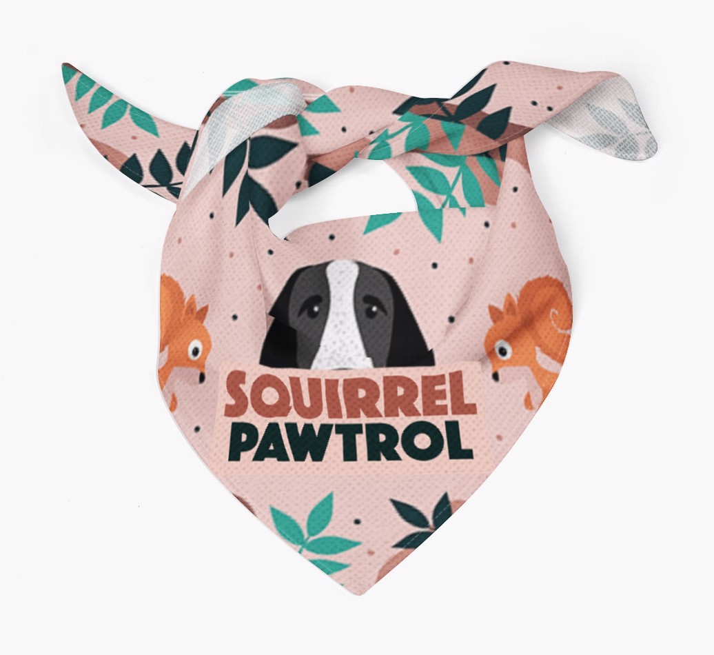 'Squirrel Pawtrol' - Personalized {breedFullName} Bandana