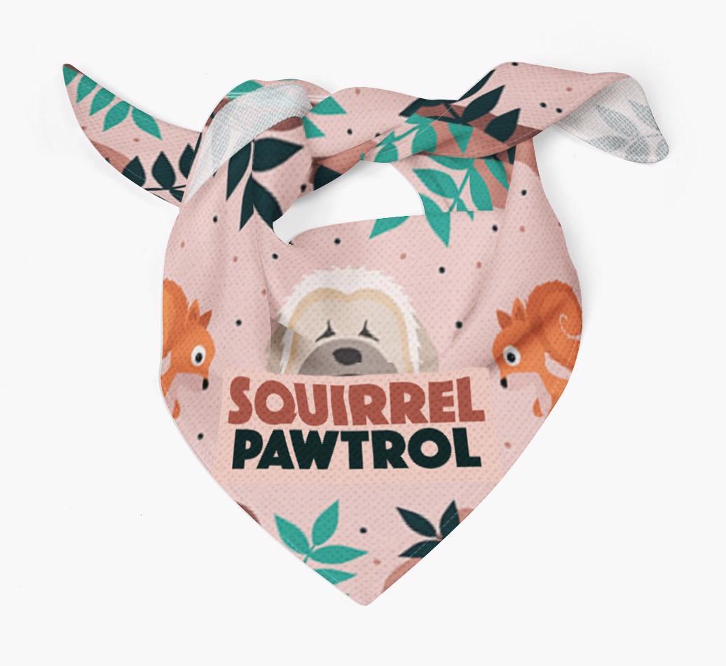 'Squirrel Pawtrol' - Personalized {breedFullName} Bandana
