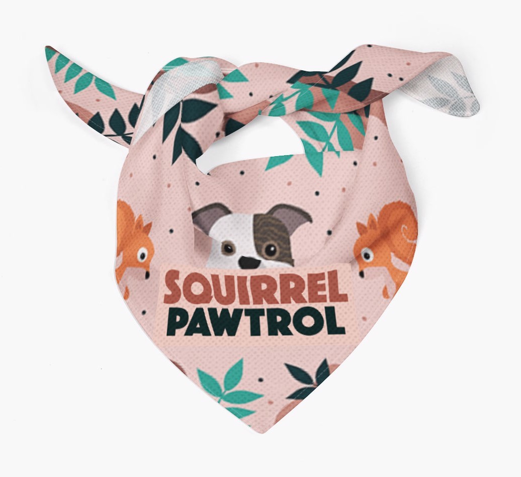 'Squirrel Pawtrol' - Personalized {breedFullName} Bandana