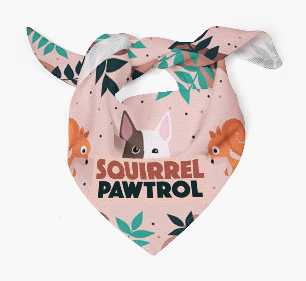'Squirrel Pawtrol' - Personalized {breedFullName} Bandana