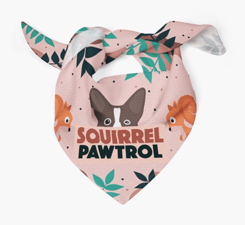 'Squirrel Pawtrol' - Personalized {breedFullName} Bandana