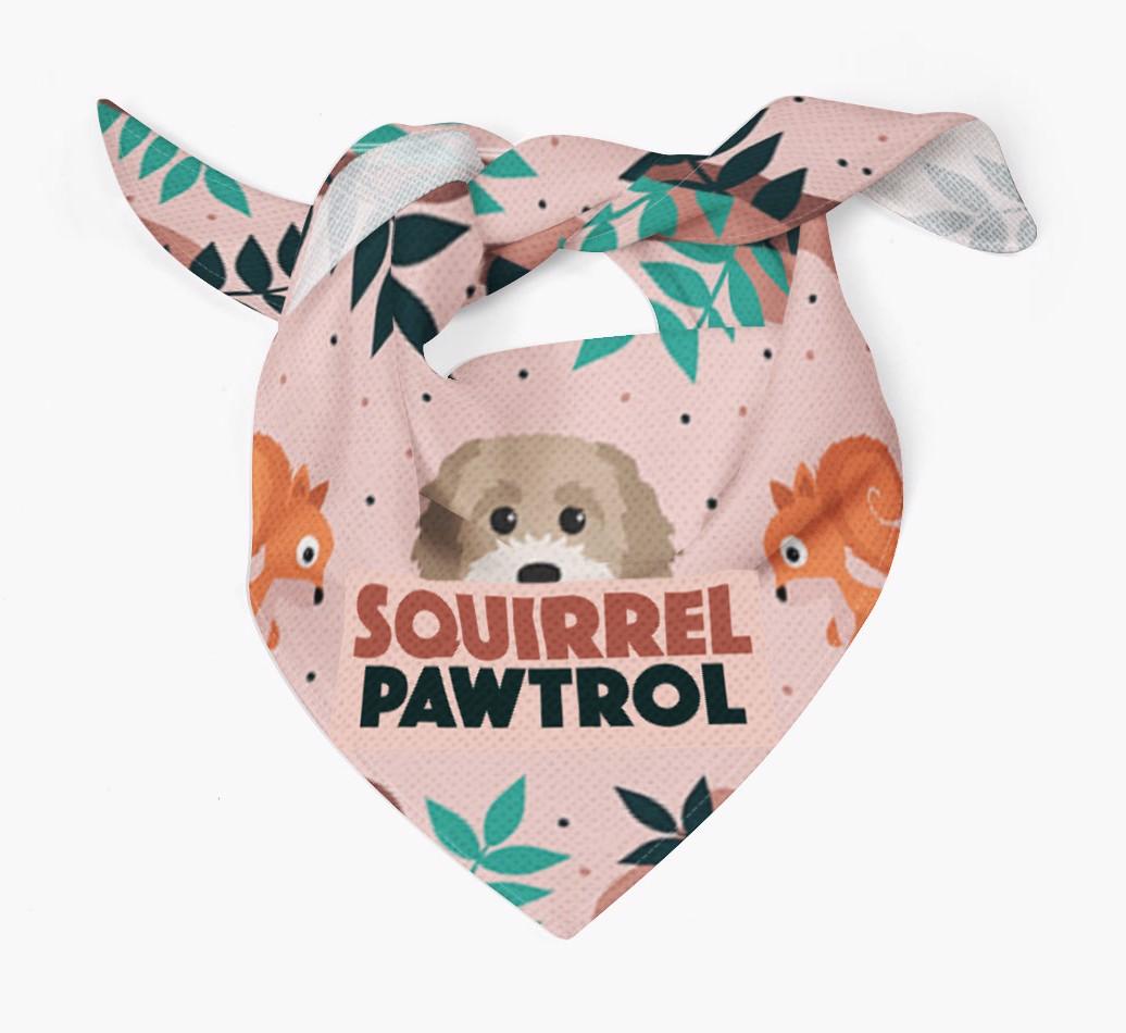 'Squirrel Pawtrol' - Personalized {breedFullName} Bandana