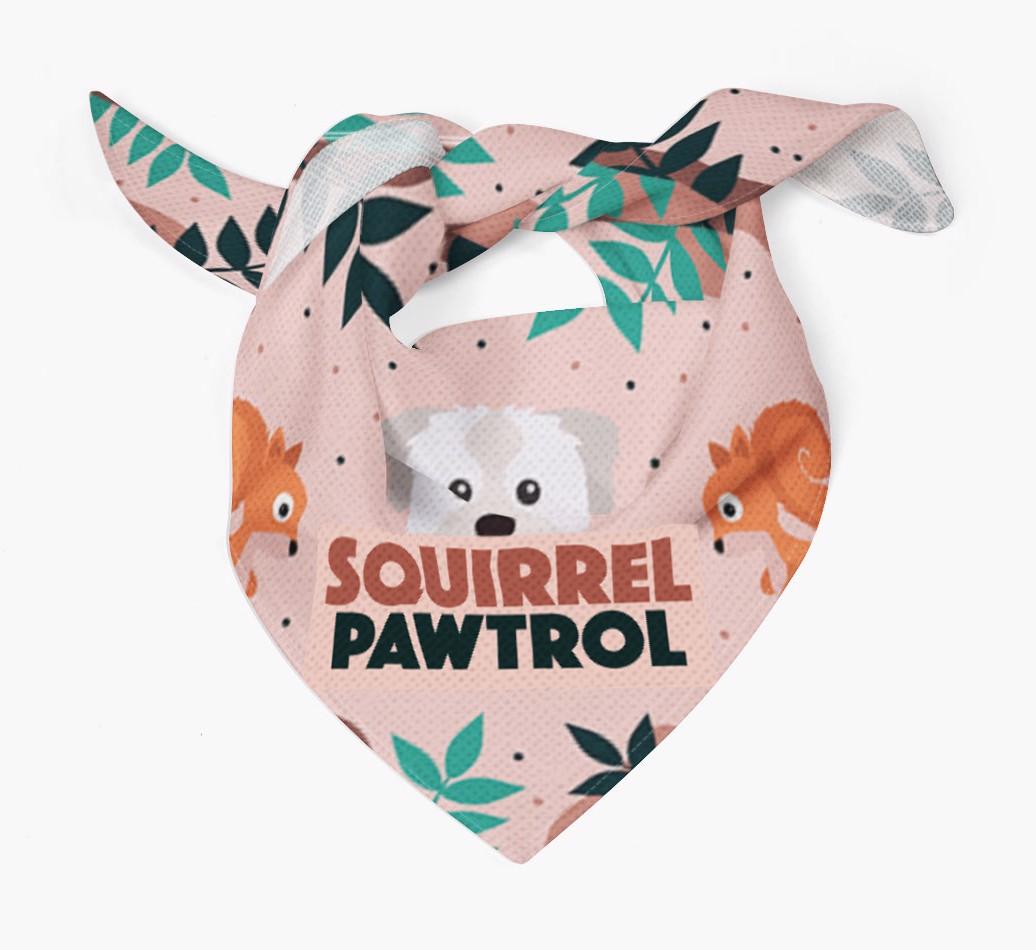 'Squirrel Pawtrol' - Personalized {breedFullName} Bandana