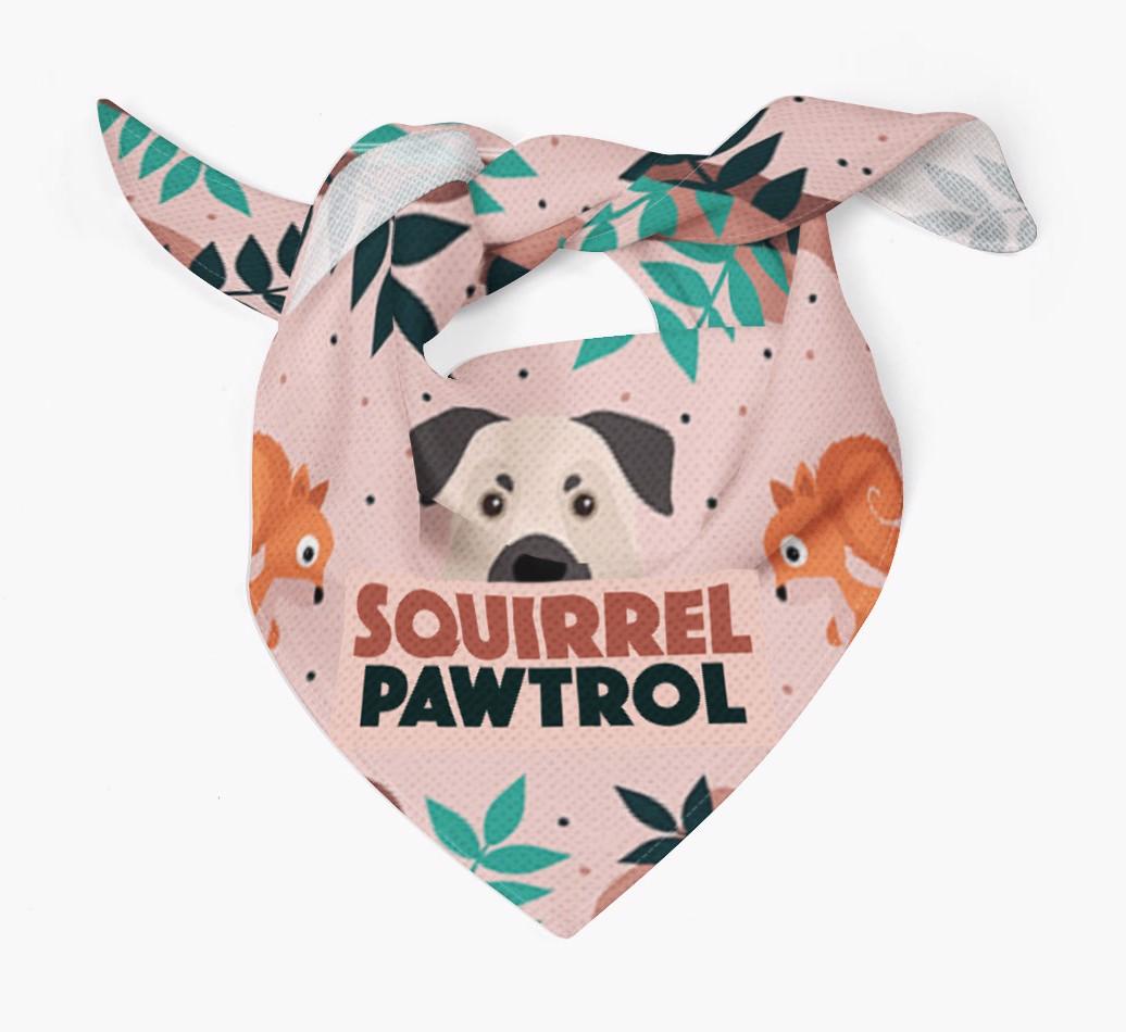 'Squirrel Pawtrol' - Personalized {breedFullName} Bandana