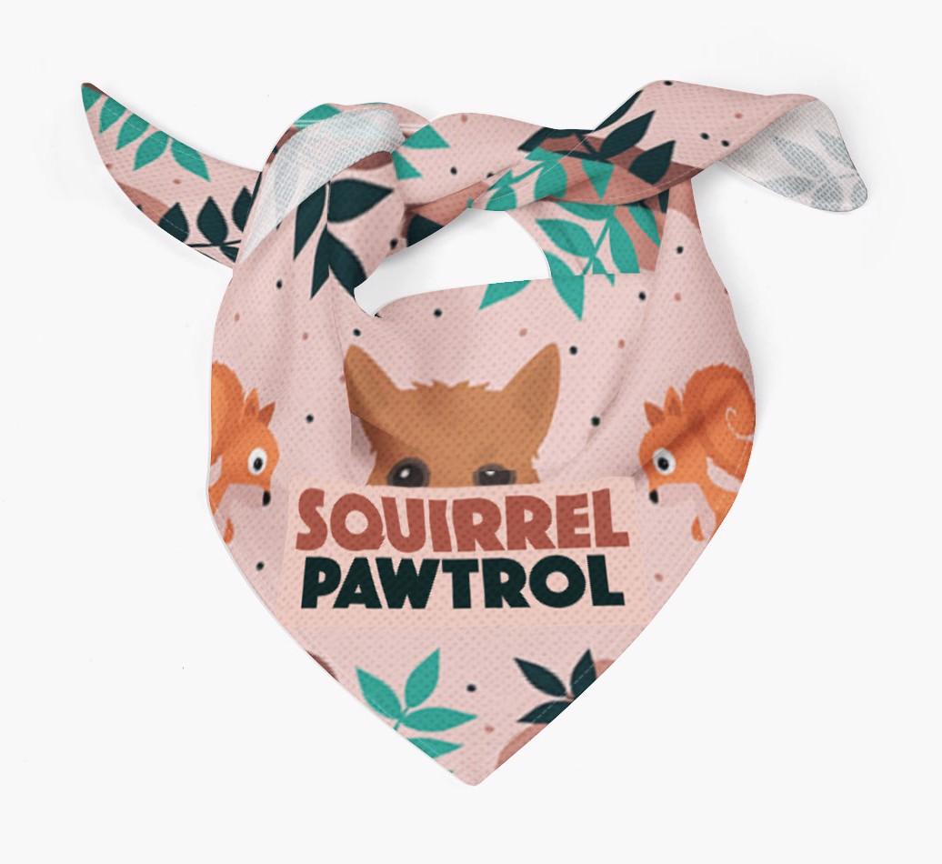 'Squirrel Pawtrol' - Personalized {breedFullName} Bandana