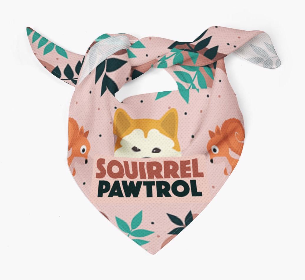 'Squirrel Pawtrol' - Personalized {breedFullName} Bandana