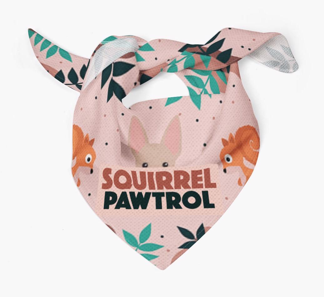 'Squirrel Pawtrol' - Personalized {breedFullName} Bandana