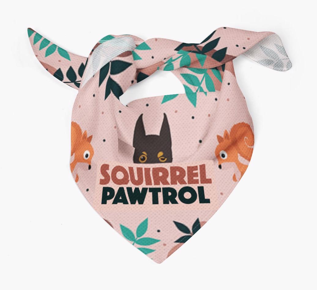 'Squirrel Pawtrol' - Personalized {breedFullName} Bandana