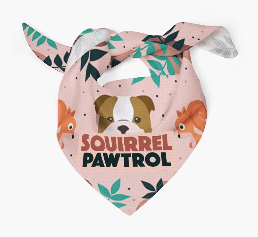 'Squirrel Pawtrol' - Personalized {breedFullName} Bandana