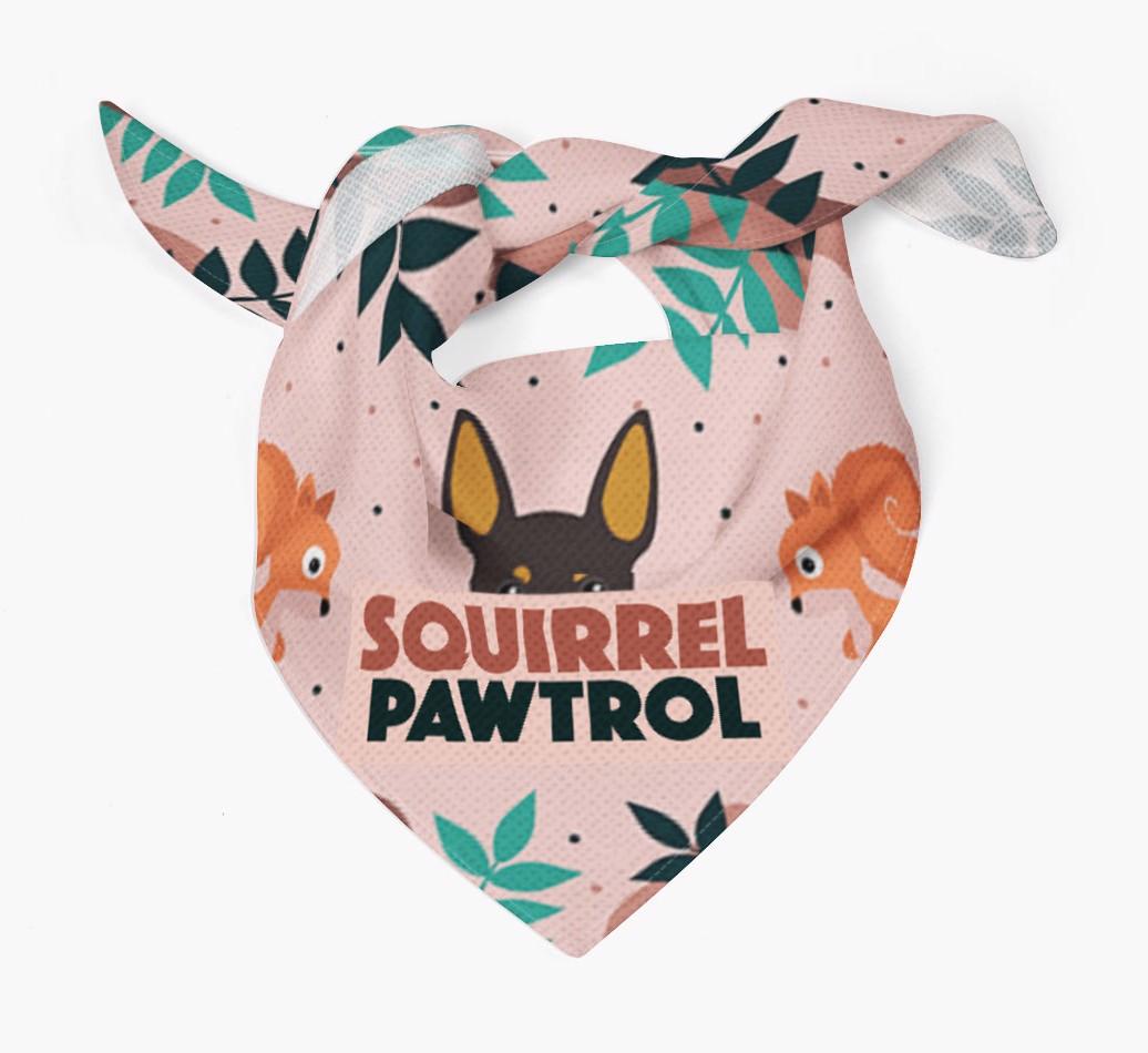 'Squirrel Pawtrol' - Personalized {breedFullName} Bandana