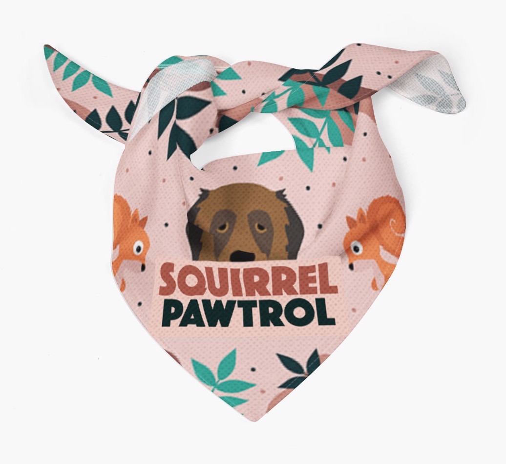 'Squirrel Pawtrol' - Personalized {breedFullName} Bandana