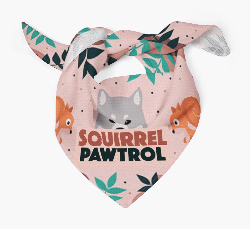 'Squirrel Pawtrol' - Personalized {breedFullName} Bandana
