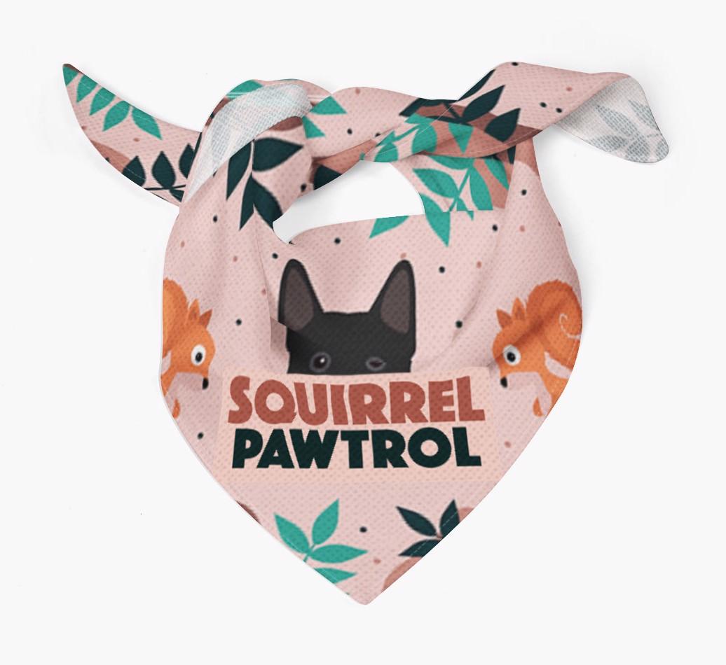 'Squirrel Pawtrol' - Personalized {breedFullName} Bandana