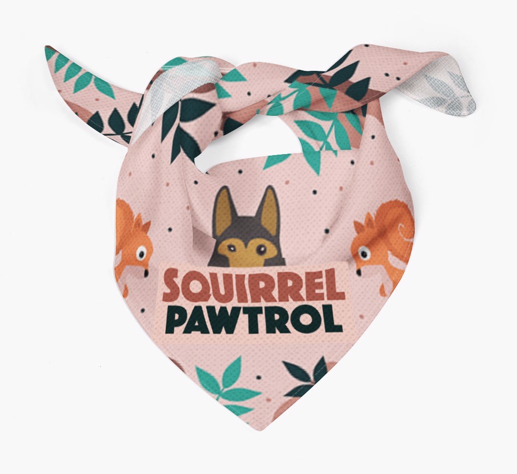 'Squirrel Pawtrol' - Personalized {breedFullName} Bandana