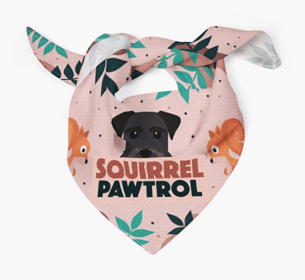 'Squirrel Pawtrol' - Personalized {breedFullName} Bandana