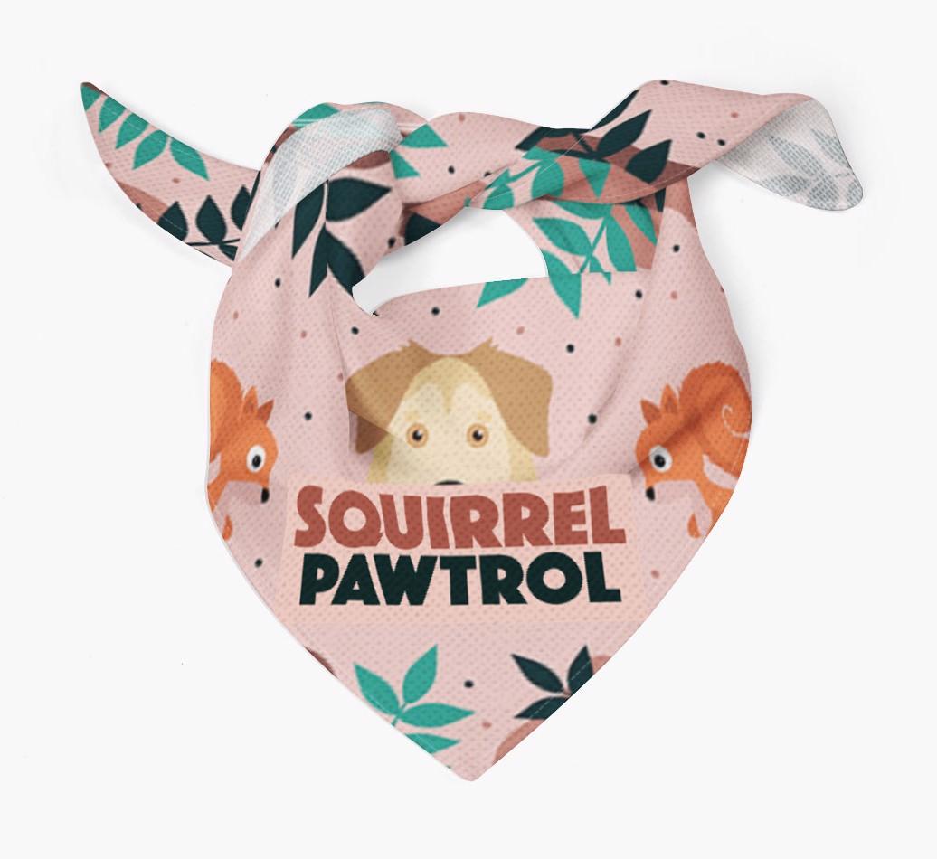 'Squirrel Pawtrol' - Personalized {breedFullName} Bandana