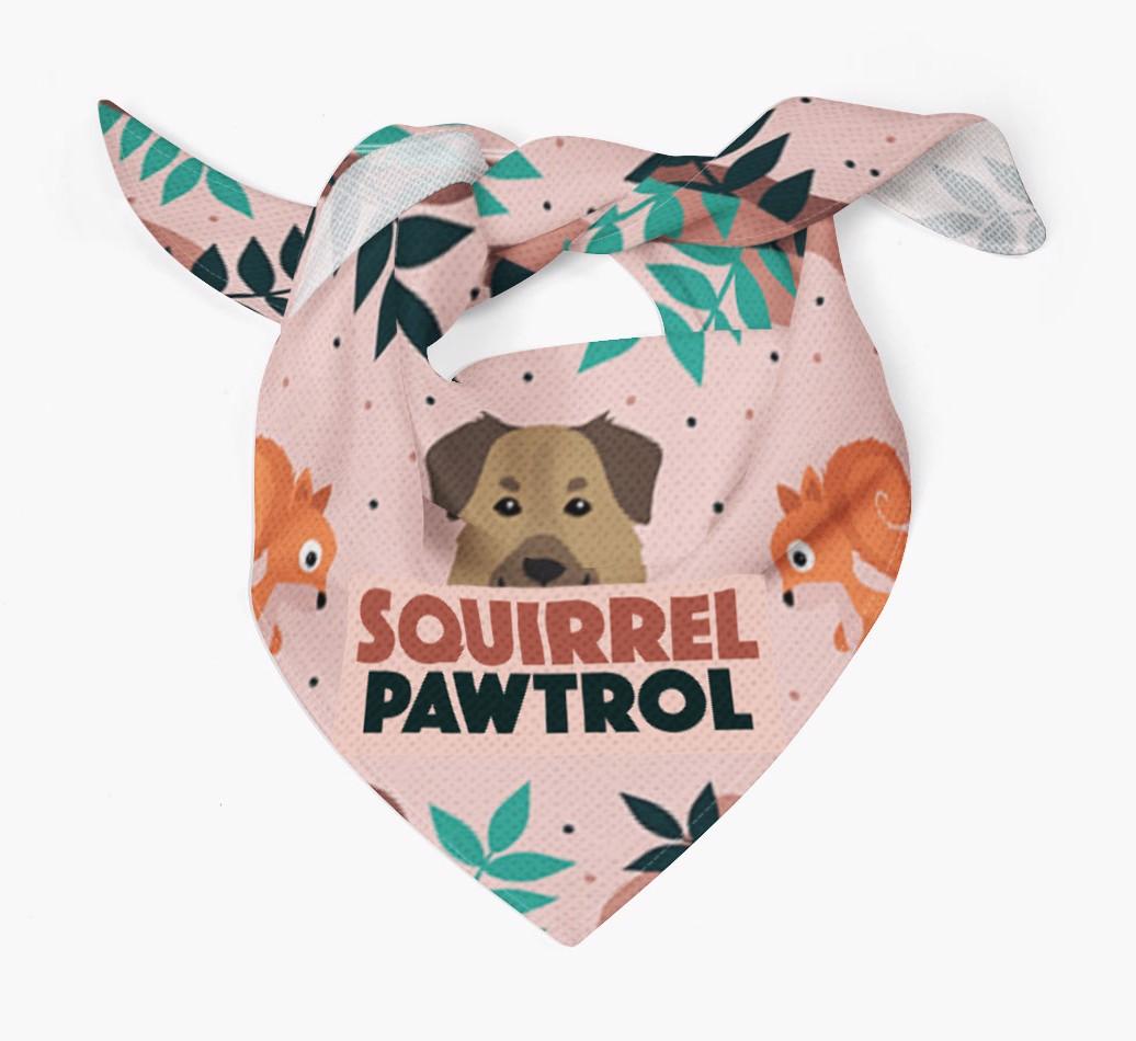 'Squirrel Pawtrol' - Personalized {breedFullName} Bandana