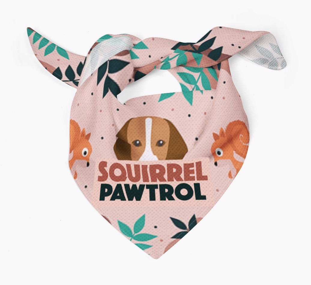 'Squirrel Pawtrol' - Personalized {breedFullName} Bandana