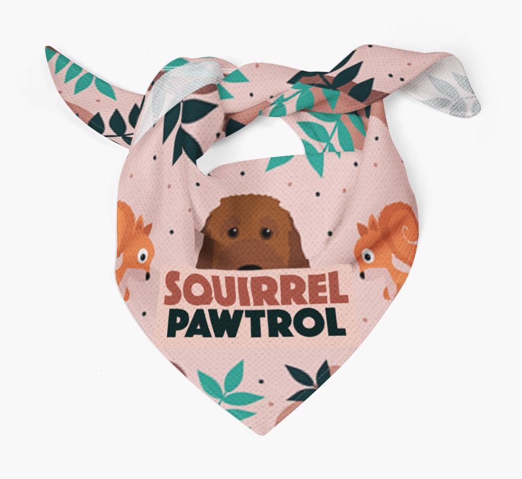 'Squirrel Pawtrol' - Personalized {breedFullName} Bandana