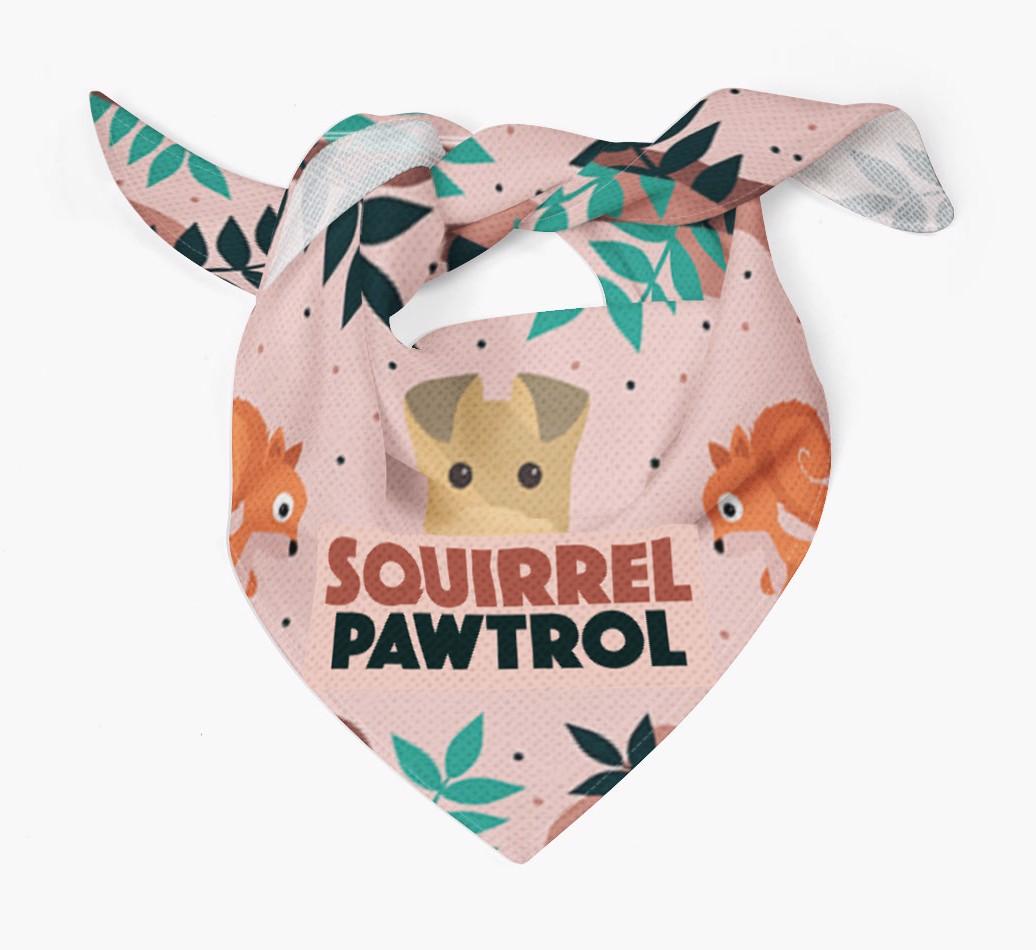 'Squirrel Pawtrol' - Personalized {breedFullName} Bandana