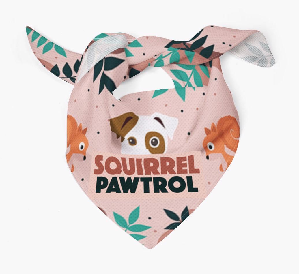 'Squirrel Pawtrol' - Personalized {breedFullName} Bandana
