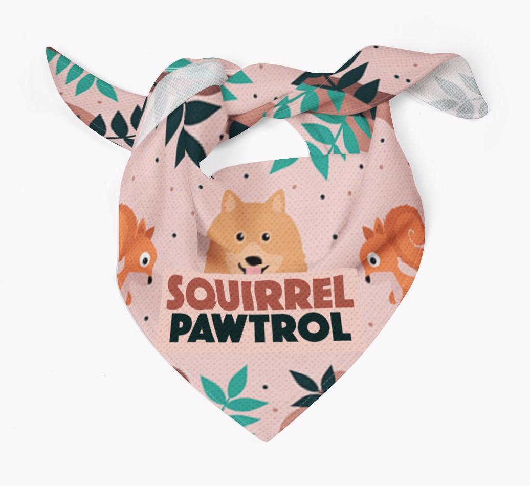 'Squirrel Pawtrol' - Personalized {breedFullName} Bandana