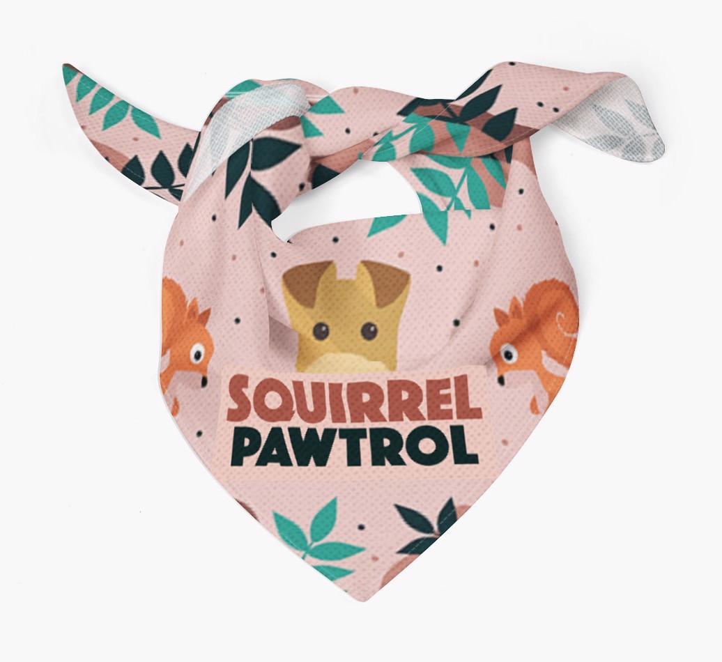 'Squirrel Pawtrol' - Personalized {breedFullName} Bandana