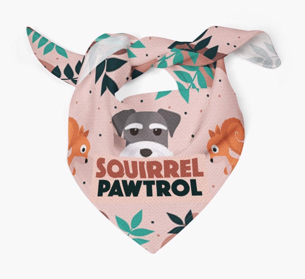 'Squirrel Pawtrol' - Personalized {breedFullName} Bandana