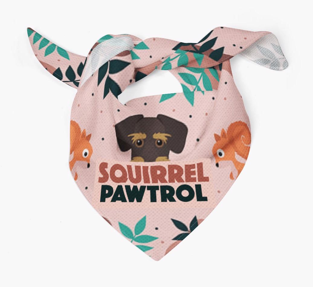 'Squirrel Pawtrol' - Personalized {breedFullName} Bandana