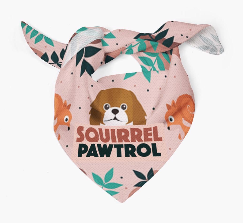 'Squirrel Pawtrol' - Personalized {breedFullName} Bandana