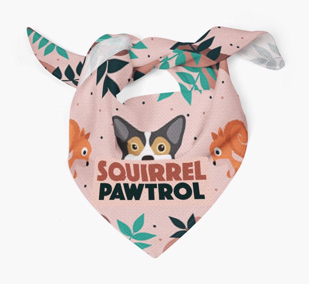 'Squirrel Pawtrol' - Personalized {breedFullName} Bandana