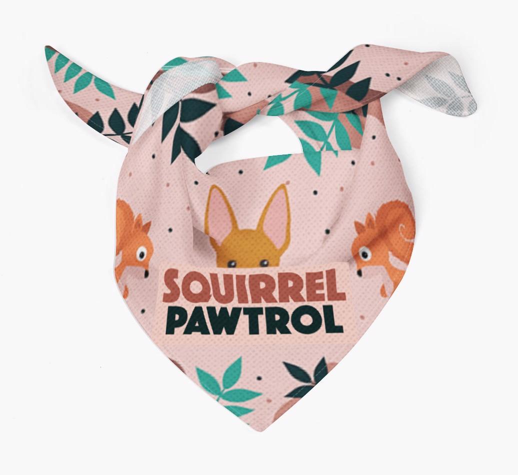 'Squirrel Pawtrol' - Personalised {breedFullName} Bandana