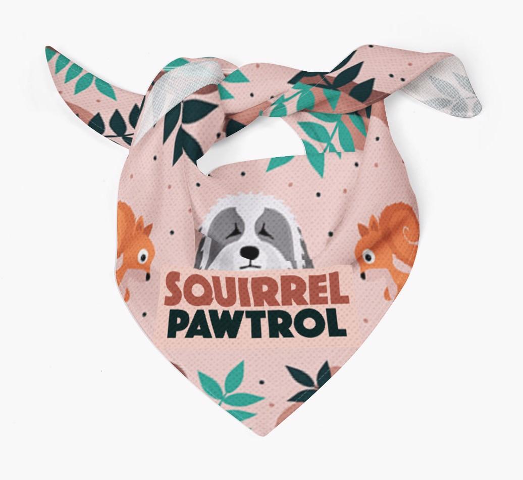 'Squirrel Pawtrol' - Personalized {breedFullName} Bandana