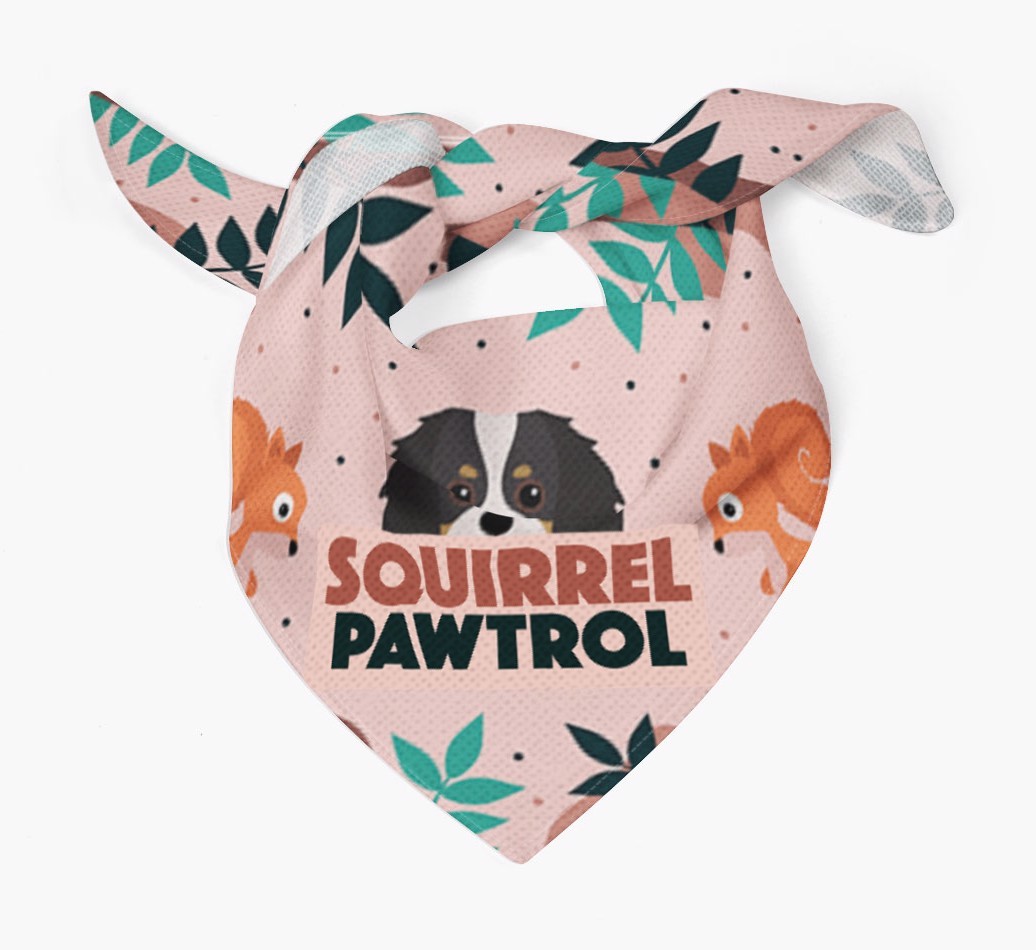 'Squirrel Pawtrol' - Personalized {breedFullName} Bandana