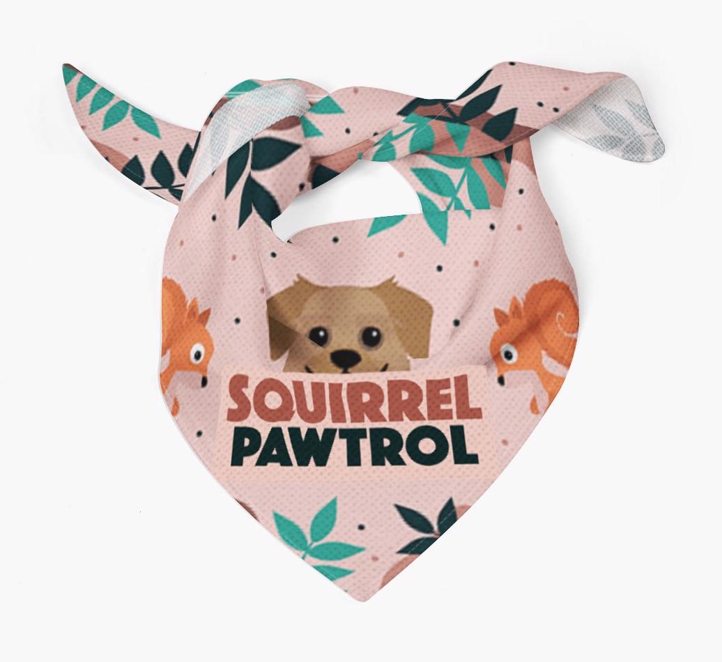 'Squirrel Pawtrol' - Personalized {breedFullName} Bandana