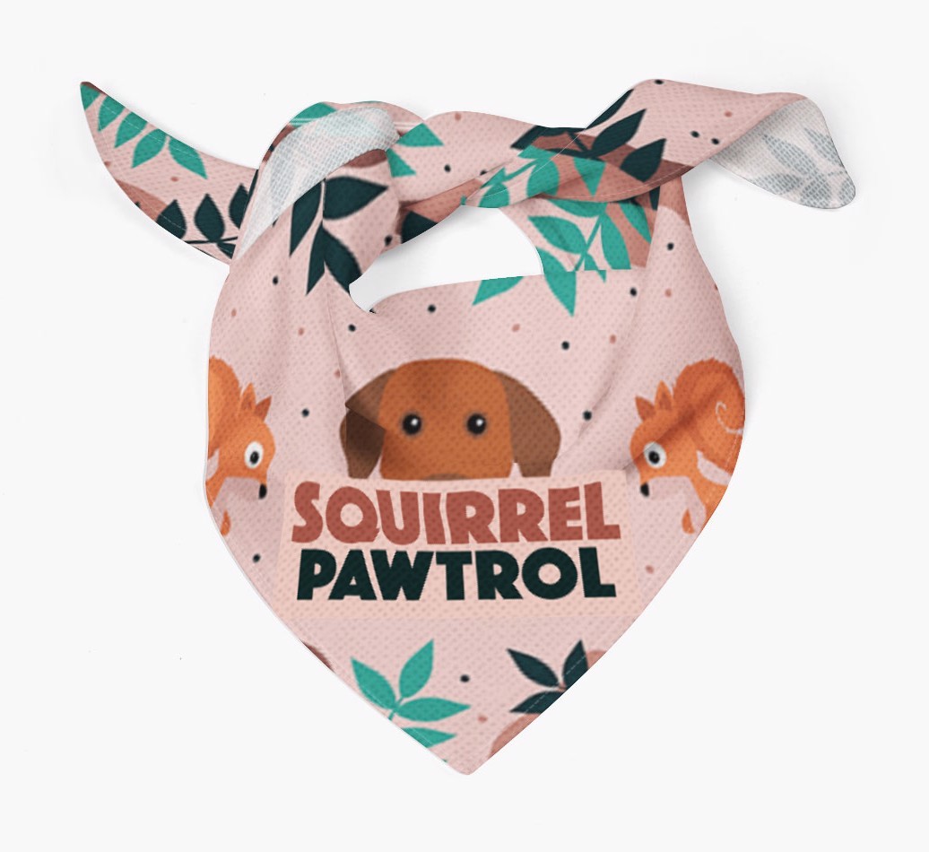 'Squirrel Pawtrol' - Personalized {breedFullName} Bandana