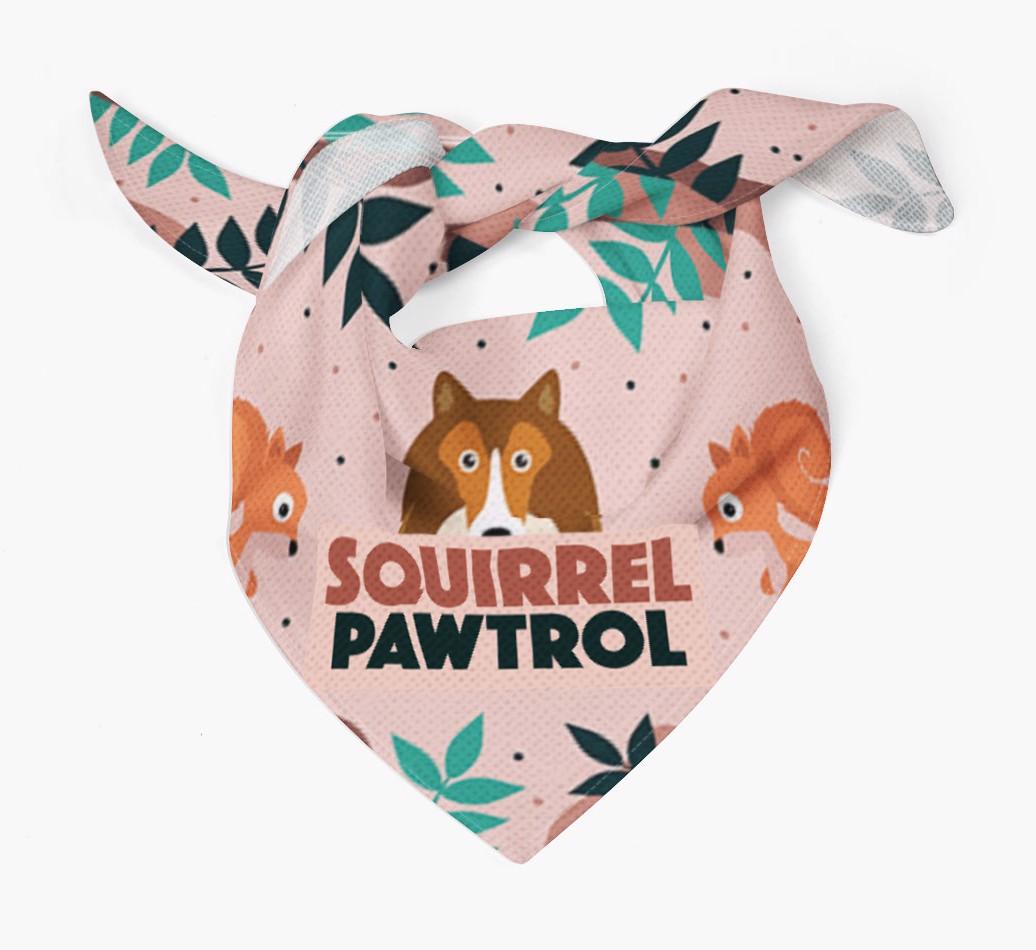 'Squirrel Pawtrol' - Personalized {breedFullName} Bandana
