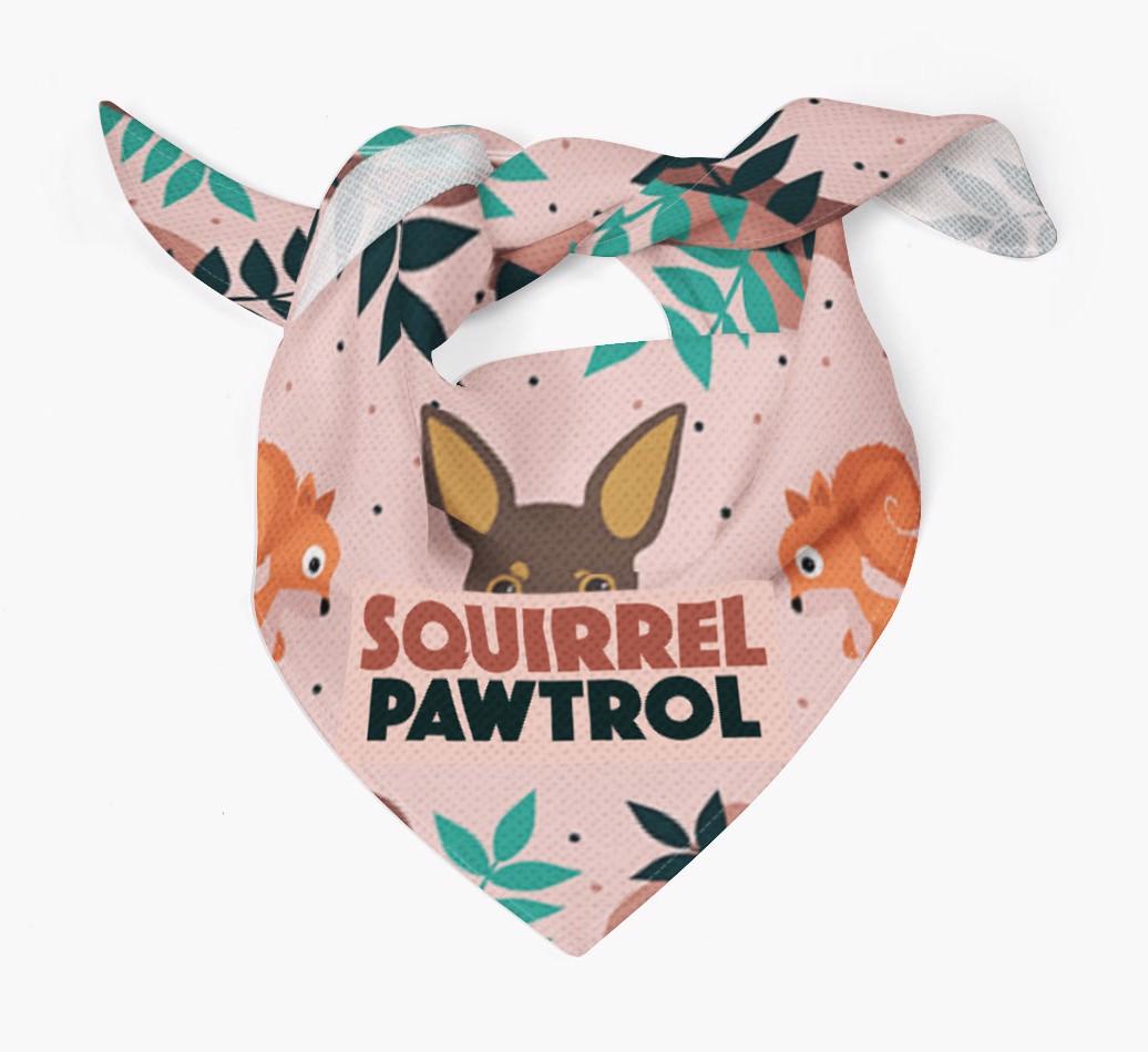 'Squirrel Pawtrol' - Personalized {breedFullName} Bandana