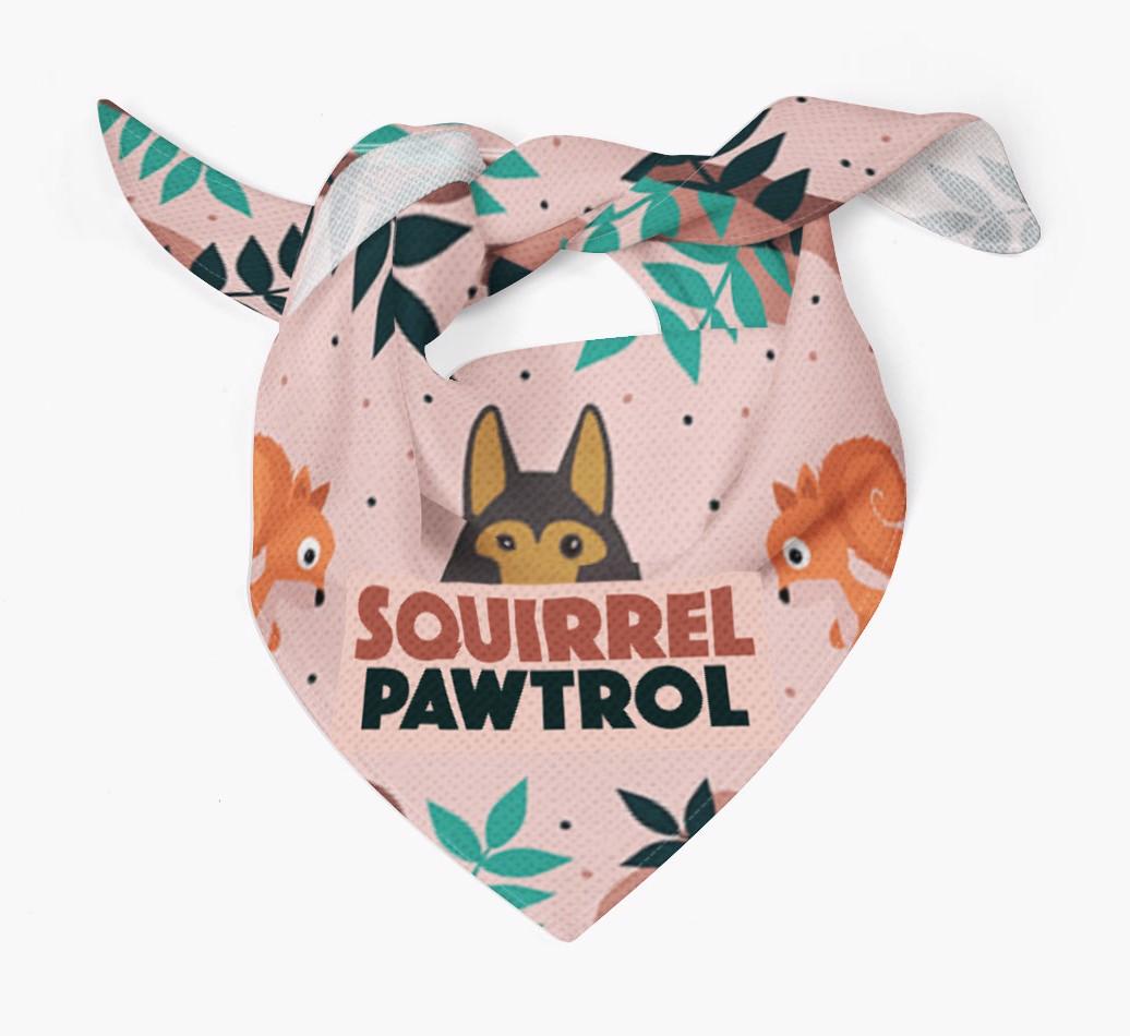 'Squirrel Pawtrol' - Personalized {breedFullName} Bandana
