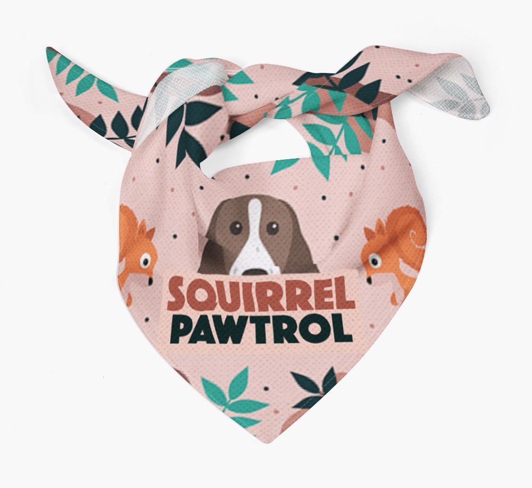 'Squirrel Pawtrol' - Personalized {breedFullName} Bandana